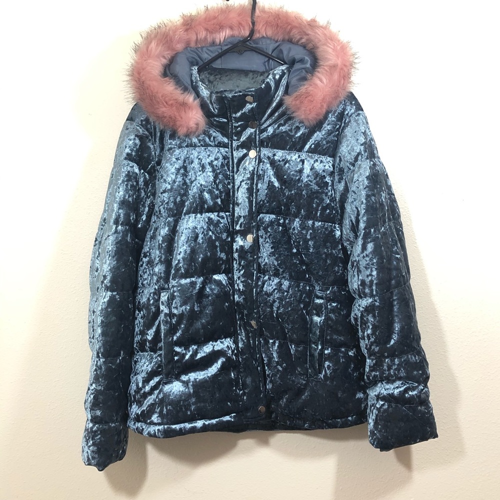 Ci Sono Original Crushed Velvet Coat